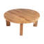 Table basse ronde en teck moderne