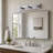 3-Lamp Chromium Acrylic LED Vanity Light