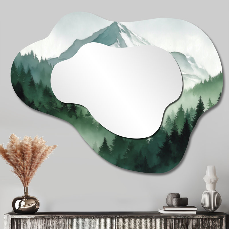 Miroir mural Rustic Wavy, 27" x 35"
