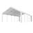 Carport Canopy 16X32 Heavy Duty, Portable Metal Carport Garage With Removable Waterproof Cover & Sidewalls, All Weather Outdoor Shelter For Cars, Trucks, Vehicles & Equipment