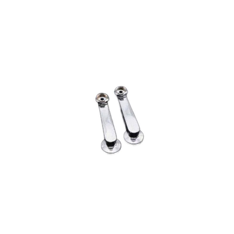 Paire d'accouplements de bras pivotant 6 po avec vis à fixation sur plateau de Strom Living, Chrome