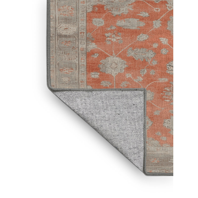 Tapis gris lavable à la machine, Rectangulaire 8 pi x 12 pi