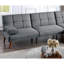 Contemporary Couch, With Solid Wood Legs And Foam Cushion Bed, Support-1665795445