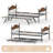 Twin Daybed with Trundle, Twin Bed Frame with Sturdy Metal Foldable Trundle, Sofa Bed with Stylish Headboard for Living Room, Bedroom and Guest Room, White-1102363525