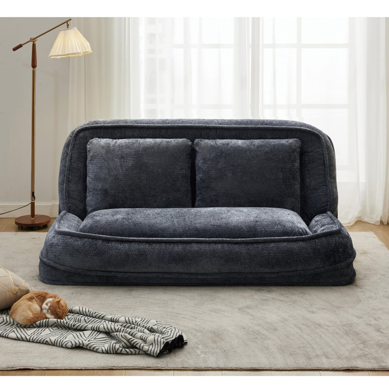 [Nouveauté] [Vidéo fournie] Lit double pour chien, Polyester gris foncé