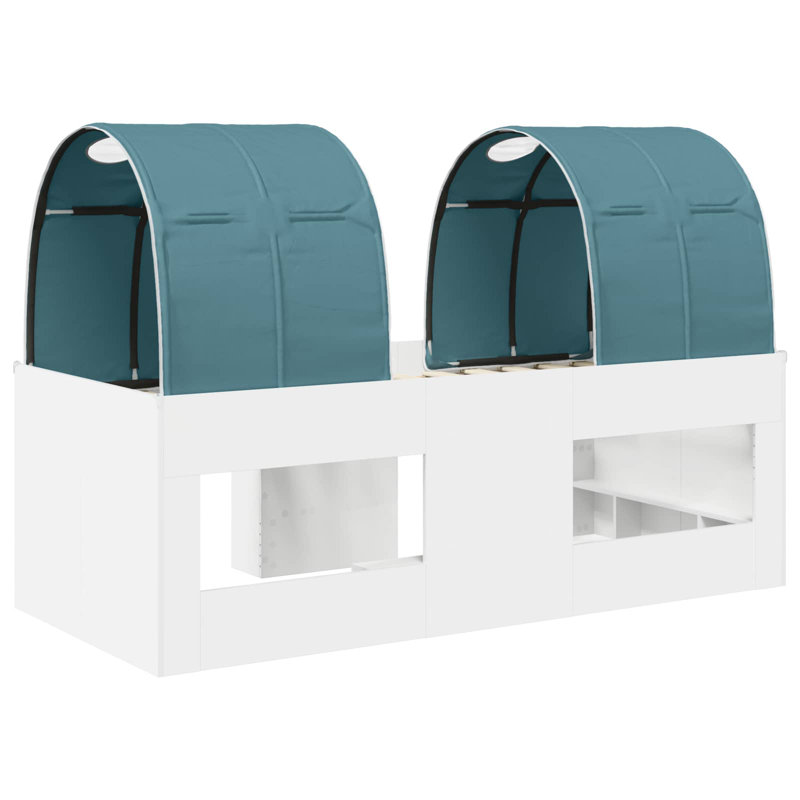 100 X 200cm High Sleepers, White/Light Blue