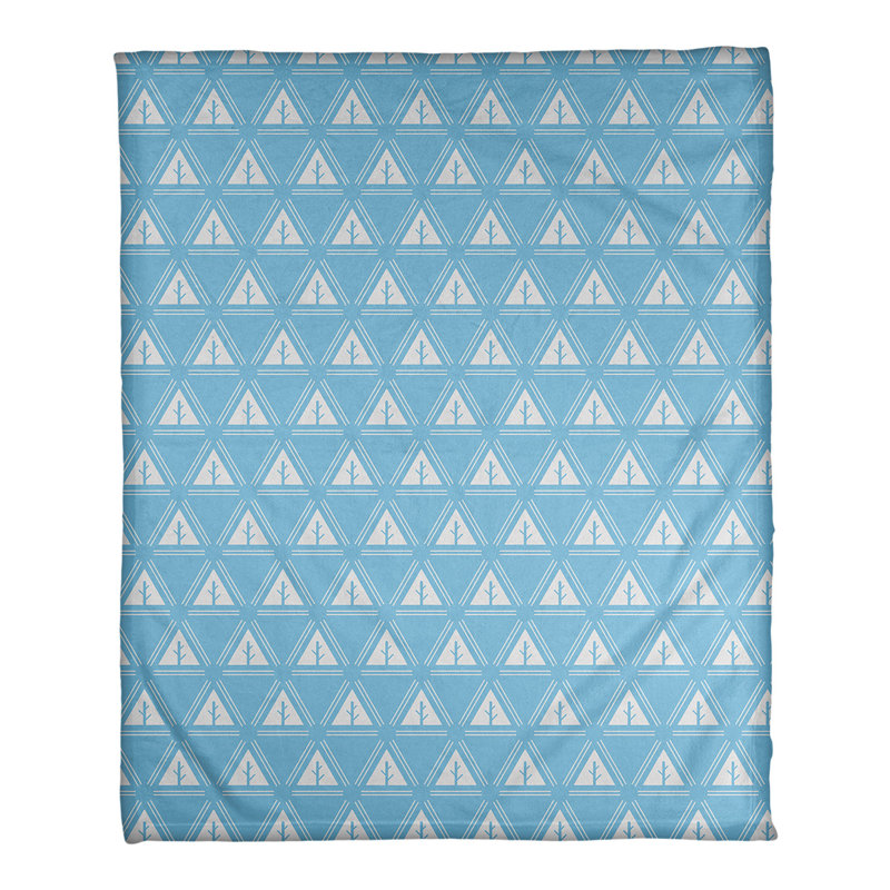 Couverture polaire minimal trees, l 60 po x L 80 po, Sarcelle clair