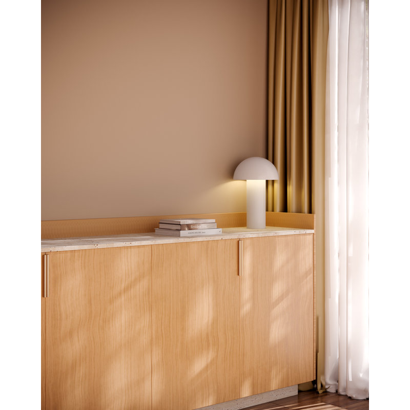 Setas 6-In LED Table Lamp, Cream