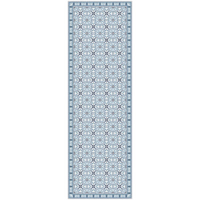 Tapis de cuisine bleu Pinta