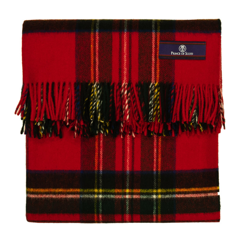Hand Woven Throw Blanket, Royal Stewart