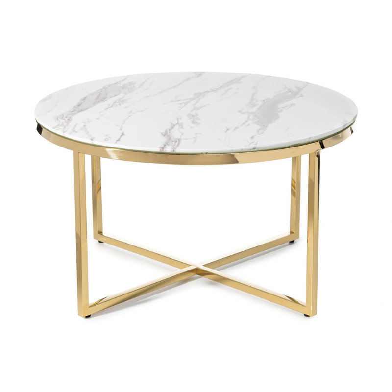 Ewers Cross Legs Coffee Table, 45cm H x 80cm W x 80cm D