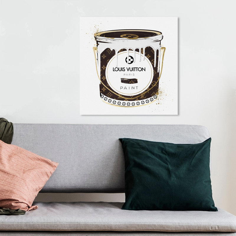 Luxurious Paint Can II - Graphic Art on Canvas, Wrapped Canvas, 12" H x 12" W