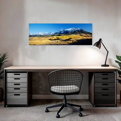 États-Unis, Colorado, Ridgeway, dernier dollar du ranch, art abstrait d'automne contemporain paisible