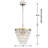 Kabresha 4 - Light 14“ Crystal Teardrop Tiered Round Chandelier-78123855