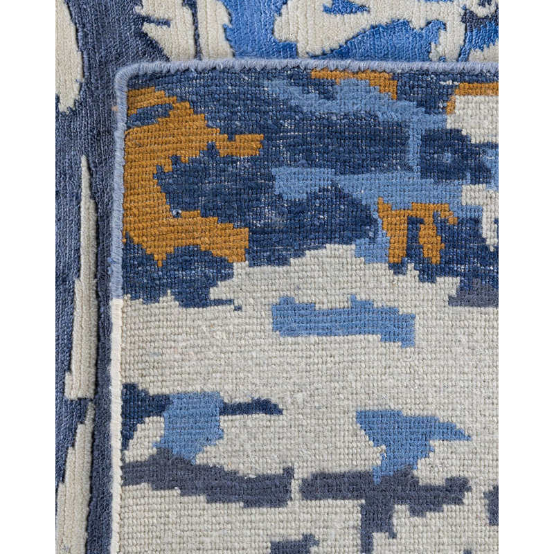 Overdyed One-of-a-Kind Rectangle 9'2" X 12'3" Hand Knotted Area Rug