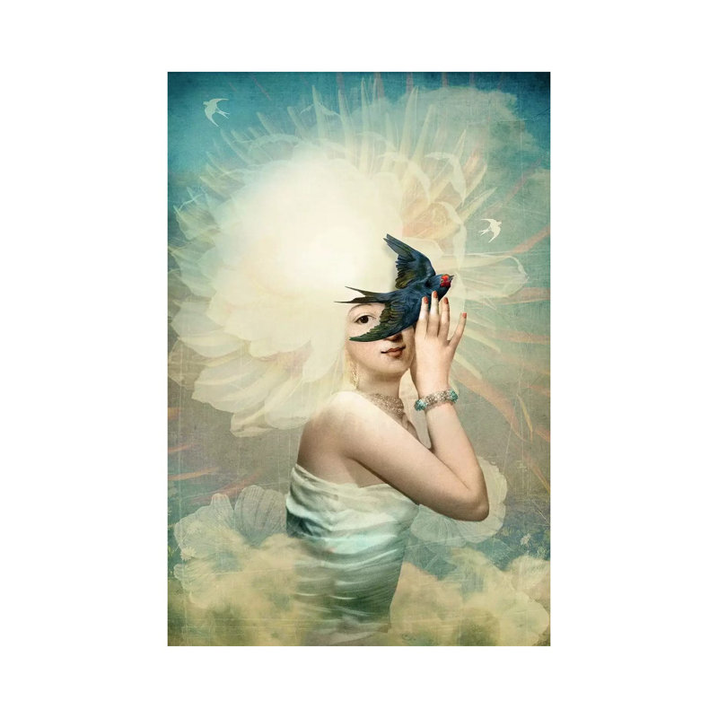 «The Sun» par Catrin Welz-Stein, H 26 po x l 18 po x P 1,5 po, Toile tendue