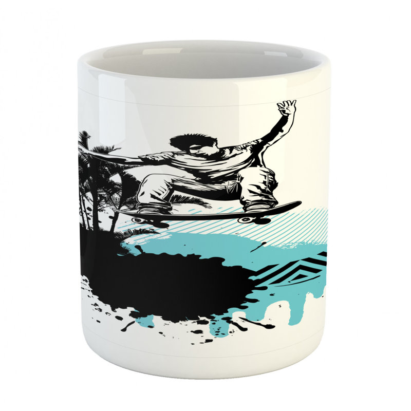 Grande tasse à café grunge