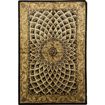 Hand-Knotted High-Quality Gold and Gold Area Rug