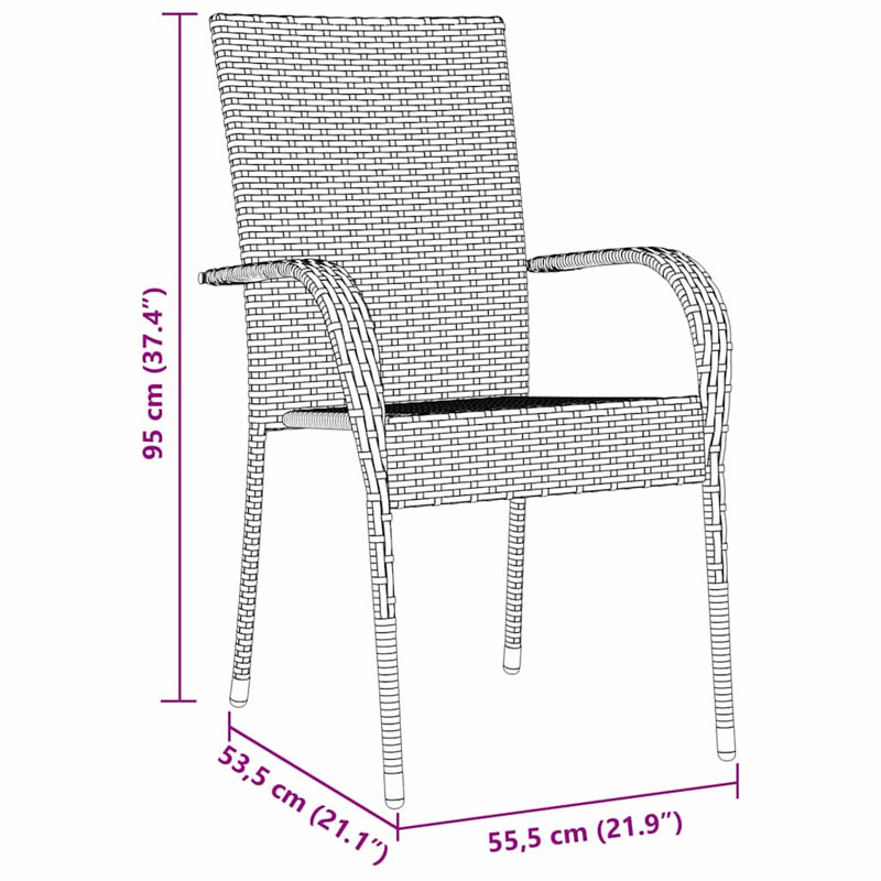 Patio Dining Set with, 73 cm H x 80 cm W x 80 cm D, 3, 2