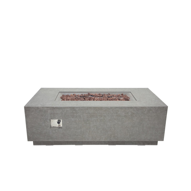 Elementi Andes Fire Pit Table with Hideaway Propane Tank Drawer