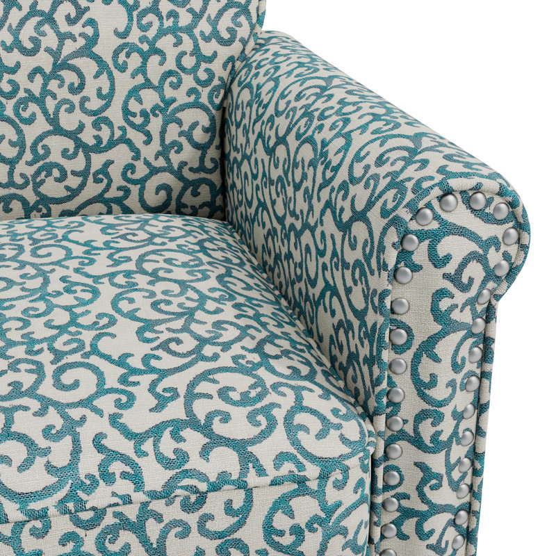 Fauteuil de 33,5 po Kyhl CAL117, Blue Polyester