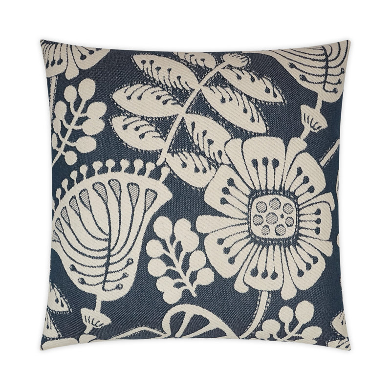 Dauphine Square Pillow Cover & Insert, 24"H x 24"W