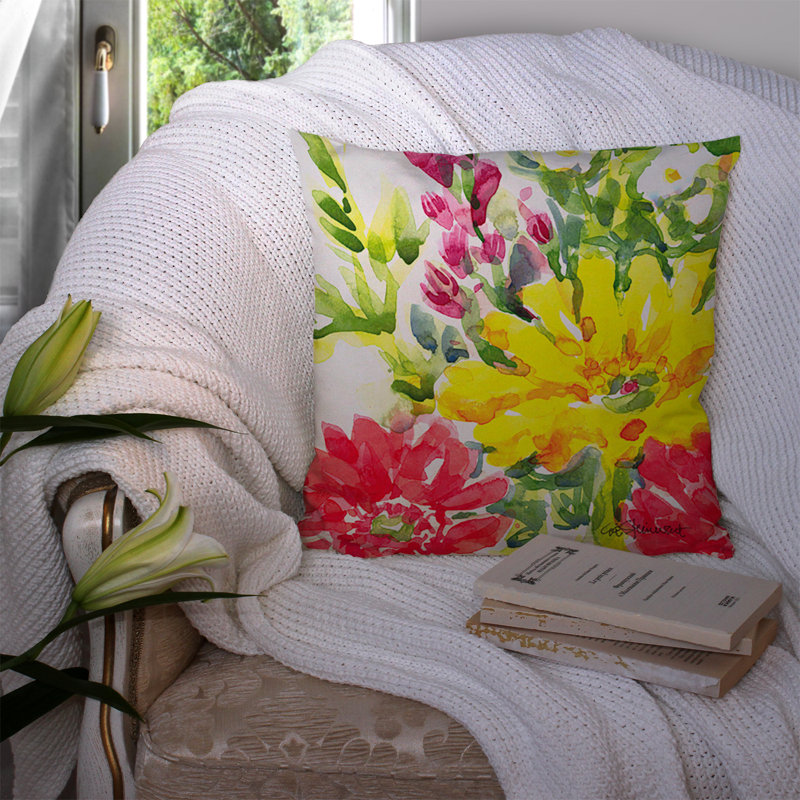 Coussin décoratif intérieur/extérieur fleur