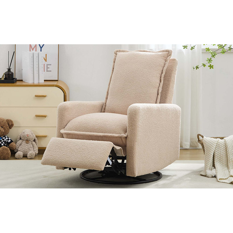 Fauteuil inclinable pivotant, fauteuil inclinable oscillant, fauteuil à bascule pour chambre à coucher et salon, Gruau