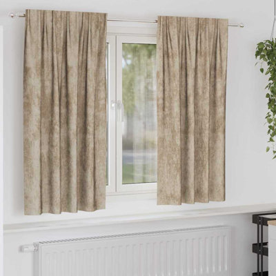 Curtain With Curtains 2 Pcs Velvet