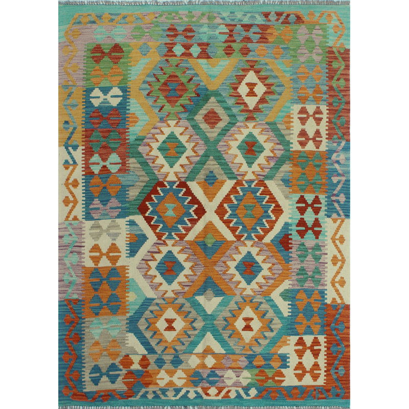 Tapis bleu Bousson Kilim Chinue