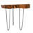 Ashyria Teak Wood Handmade Live Edge Living Room Coffee Table with Black Metal Hairpin Legs-1928180053