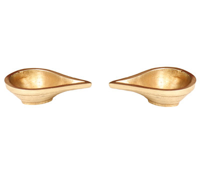 0.5'' H Brass Tabletop Tealight Holder