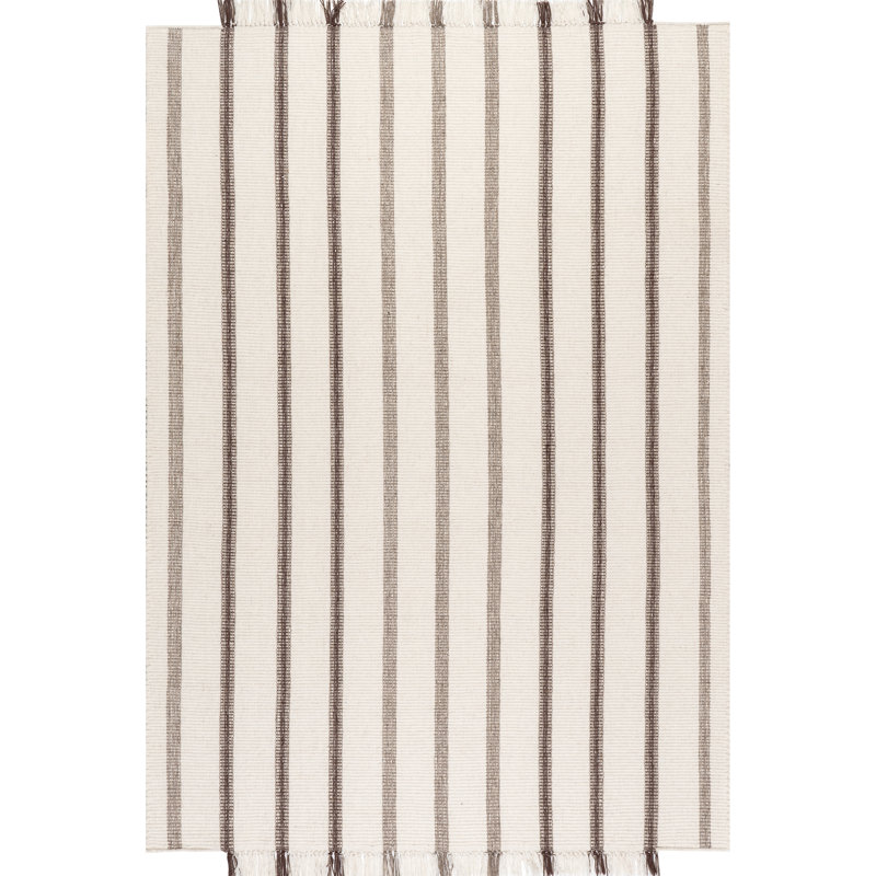  Tapis rayé en laine Toluca, Rectangle de 5 pi x 8 pi
