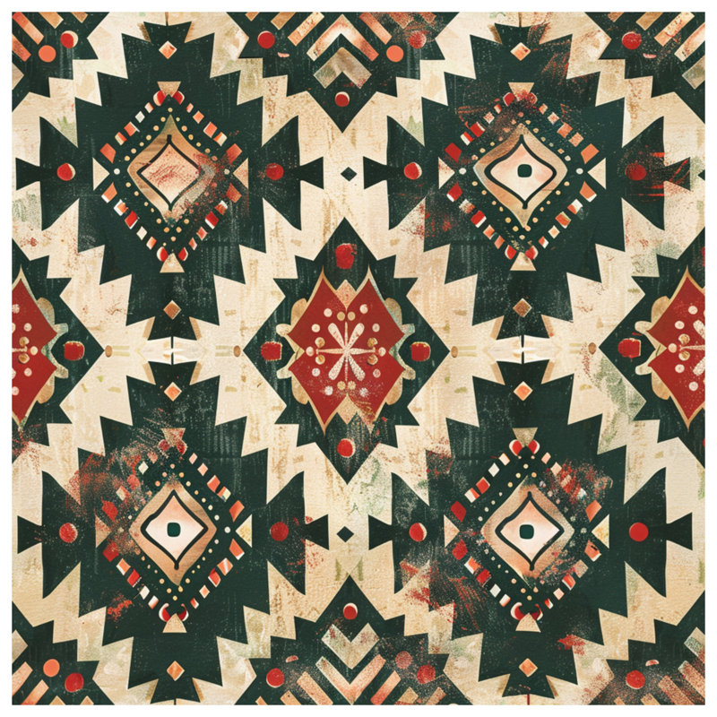 Édredon à motif tribal Southwestern, Très grand lit