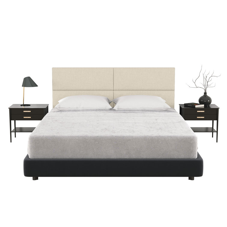 Panelist Modern Padded Headboard - Set of Wall Mounted Panels
