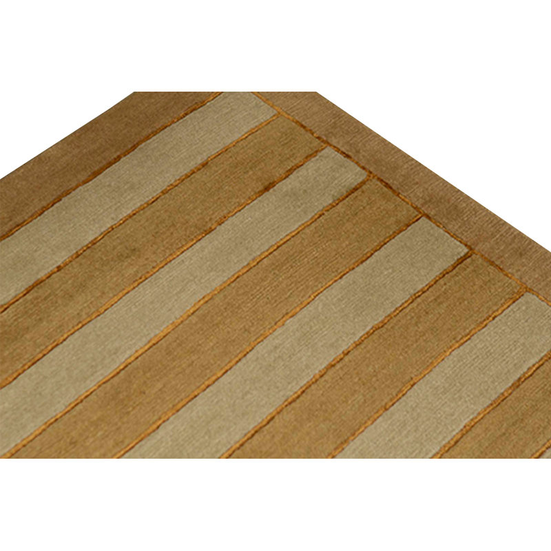 Hand-Knotted High-Quality Orange Area Rug
