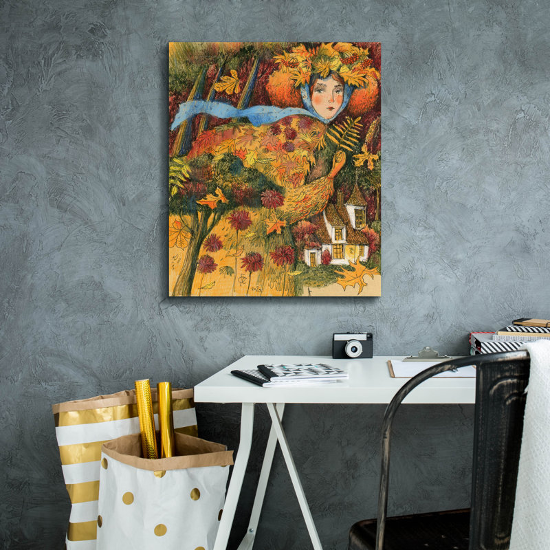 «Autumn» par Olga Grebennik, art mural sur toile, 20 po x 24 po, H 24 po x l 20 po