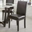 Chaise de salle à manger rembourrée noire Mcmorris