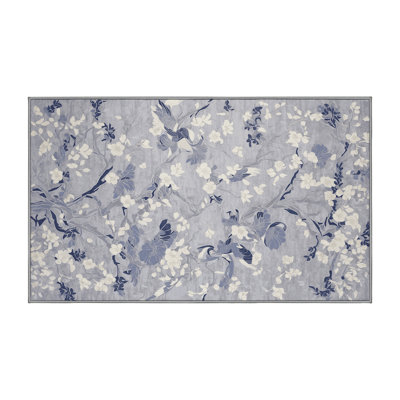 Tapis gris lavable à la machine