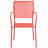 Oia Indoor-Outdoor Steel Patio Arm Chair with Square Back-20394771