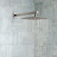 Ensemble de robinet de douche à pluie haute pression mural 10 ", robinet de baignoire avec valve brute-73468220