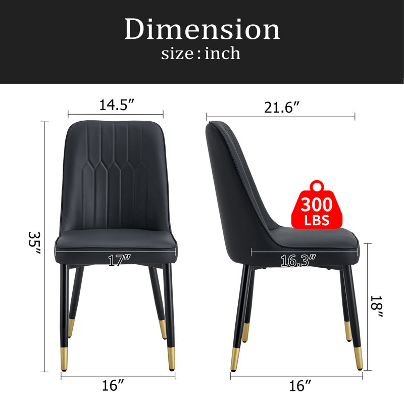 2-Piece Set Dining Chair, Gray