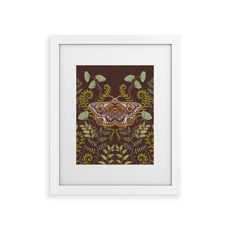 Reproduction d'art encadrée Pimlada, Cadre en bois blanc, Blanc, H 14 po x l 11 po x P 1,5 po