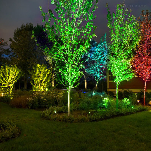 LEDVANS Orateur RGB LED Landscape Wall Wash Lighting, Color Changing ...