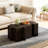 2-Piece Modular Side Table Set, Modern Nesting End Tables for Living Room