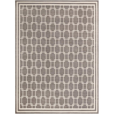 Tapis contemporain gris Ogorman