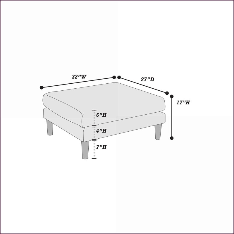 Mobilier de salon avec repose-pieds en tissu Morgan Pieds en bois, Rose