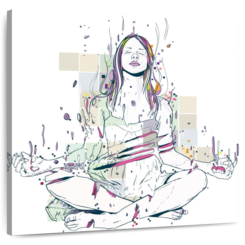 Kerrick In Meditation, 33" H x 33" W