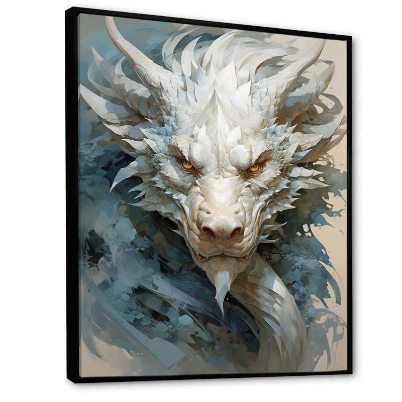 Dragon S Enchanted Realm II - Dragons, reproduction d'art sur toile encadrée, H 32 po x l 24 po x P 1 po, Cadre flottant noir