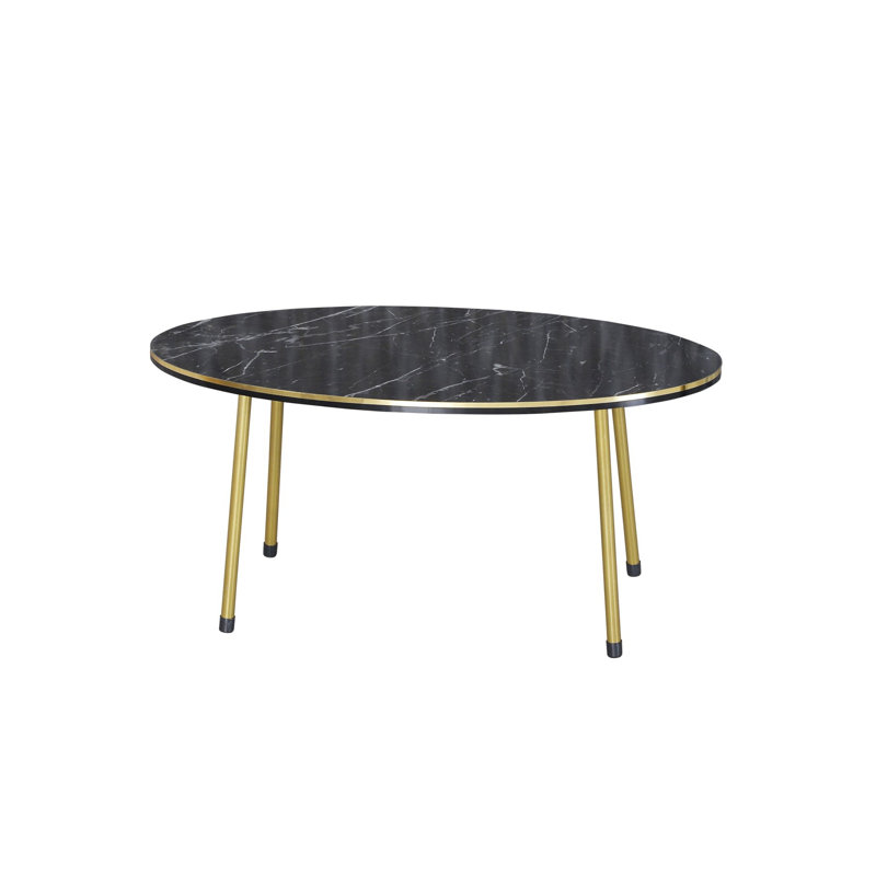 Tocoloma 35cm Console Table, Black Marble
